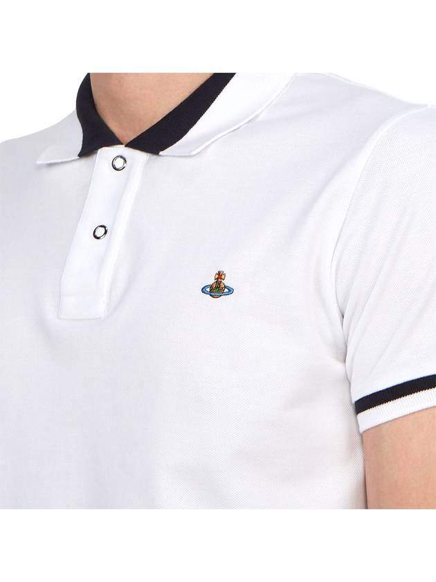 Classic ORB Logo Polo Shirt White - VIVIENNE WESTWOOD - BALAAN 9