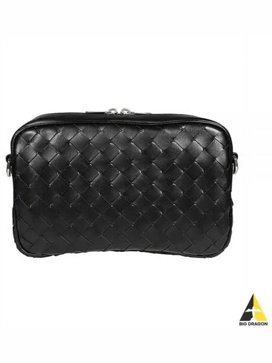 Intrecciato Camera Small Cross Bag Black - BOTTEGA VENETA - BALAAN 2