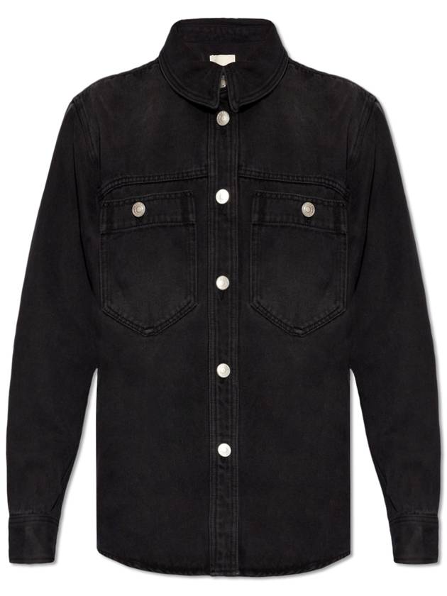 Isabel Marant ‘Talbot’ Denim Shirt, Women's, Black - ISABEL MARANT - BALAAN 1