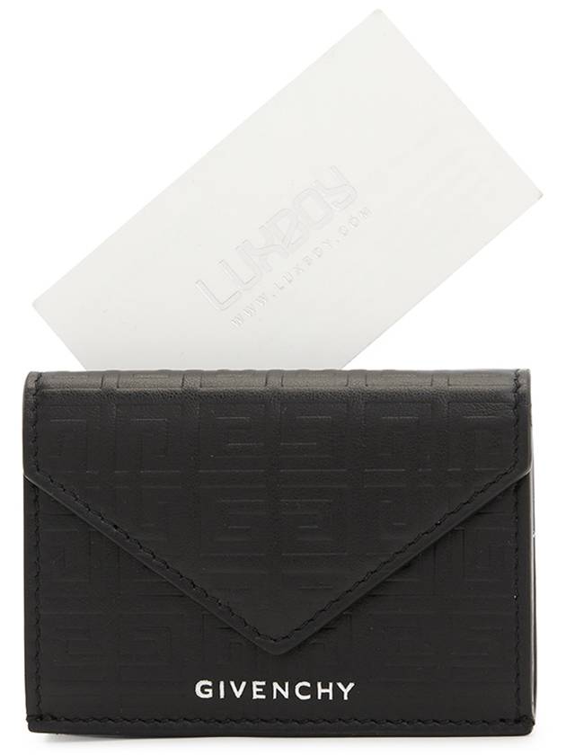 G-Cut Tri-Fold Compact Half Wallet Black - GIVENCHY - BALAAN 10