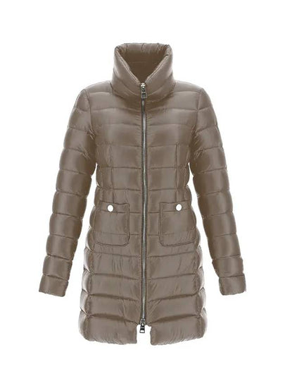 Women's Maria Full Zip Up Padding  Dove Grey - HERNO - BALAAN 2