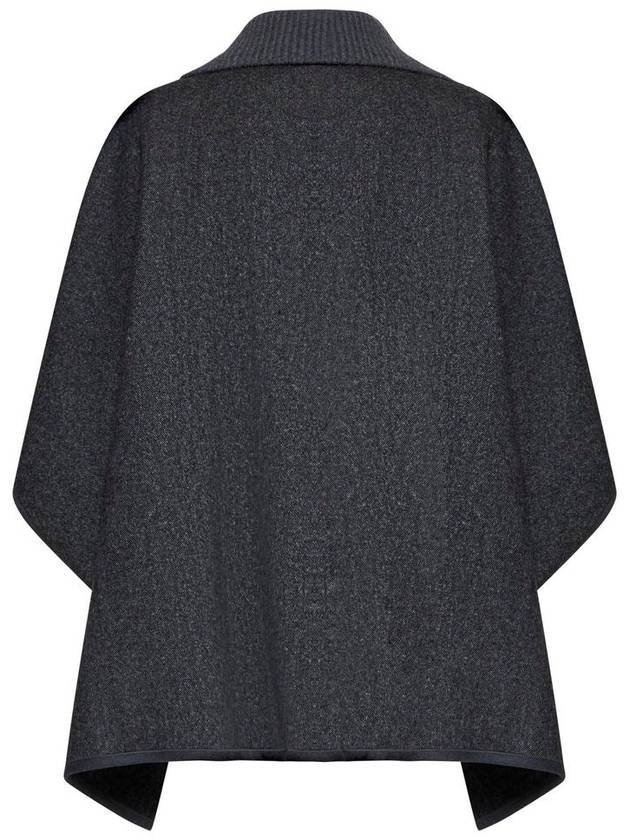 Fabiana Filippi Grey Wool Capes - FABIANA FILIPPI - BALAAN 4