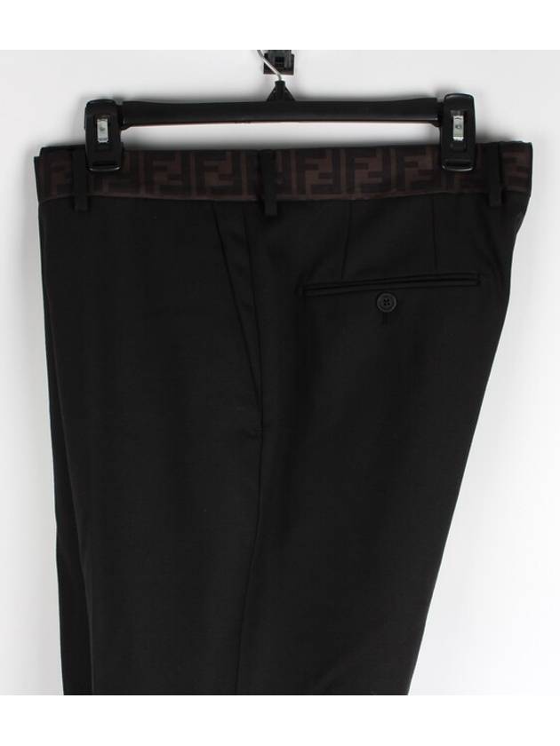 logo slacks - FENDI - BALAAN 4