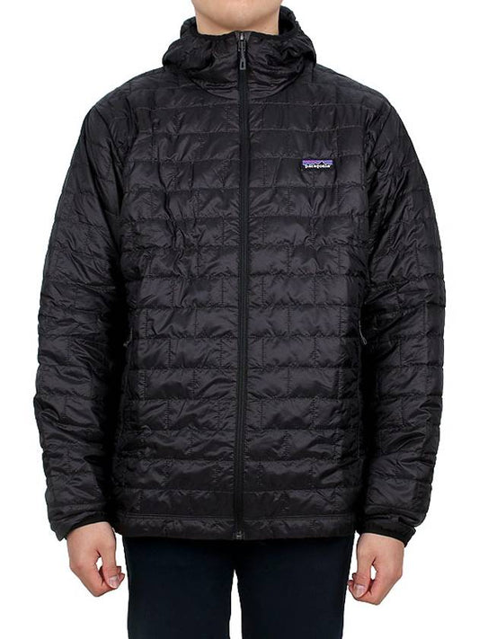 Men's Nano Puff Insulated Hooded Padded Black - PATAGONIA - BALAAN 2