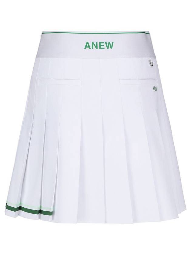 WOMEN LOGO BAND PLEATS SKIRT - ANEWGOLF - BALAAN 3