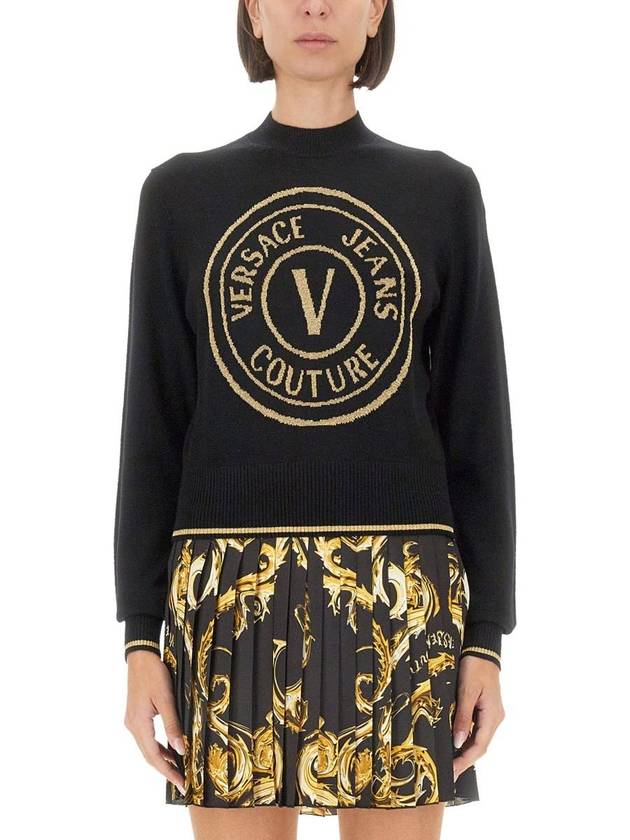 Versace Jeans Couture "V-Emblem" Jersey - VERSACE - BALAAN 1