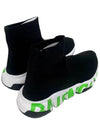 Speed ​​Midsole Graffiti Low Top Sneakers Fluo Green Black - BALENCIAGA - BALAAN 4