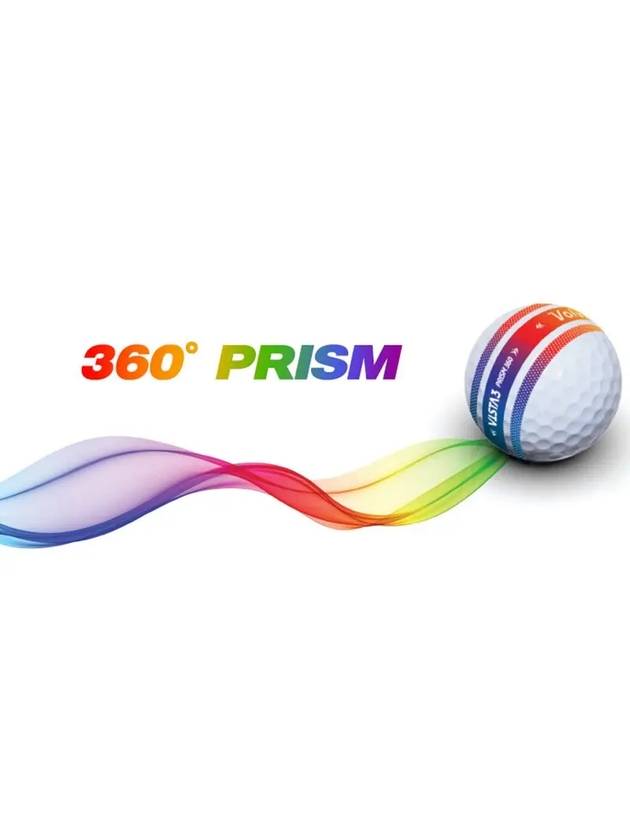 Golf Ball Vista3 Prism 360 3 Piece 1 Dozen 12 Balls - VOLVIK - BALAAN 4