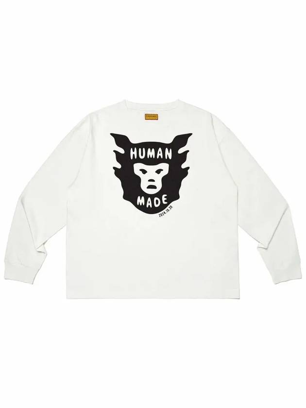 Daily Long Sleeve T Shirt White HM28CS1005 - HUMAN MADE - BALAAN 2