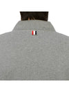 Textured Striped Cotton Bomber Jacket Grey - THOM BROWNE - BALAAN 8