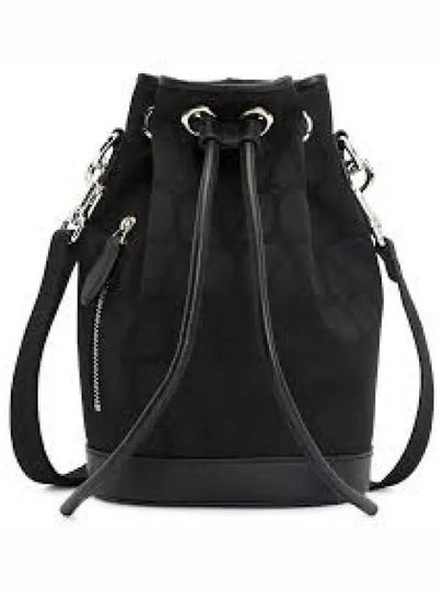 V Logo Chain Bucket Bag Black - VALENTINO - BALAAN 2