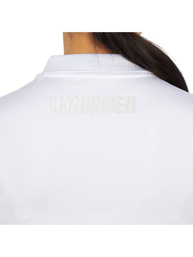 Golf wear polo brushed long sleeve t-shirt G01562 001 - HYDROGEN - BALAAN 7