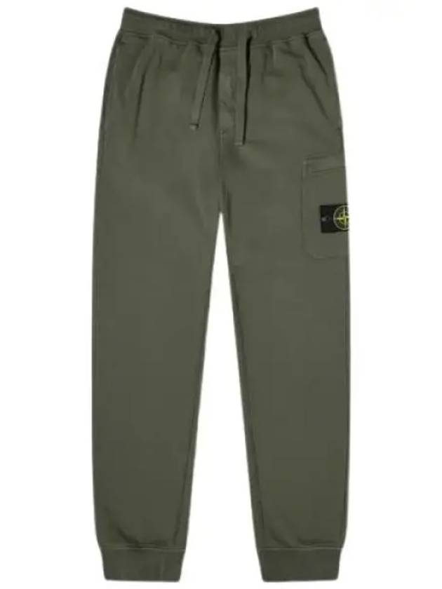 Compass Patch Cotton Track Pants Dark Green - STONE ISLAND - BALAAN 2