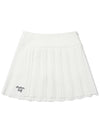 Autumn Classic Pleated Skirt OFF WHITE WOMAN - MALBON GOLF - BALAAN 1