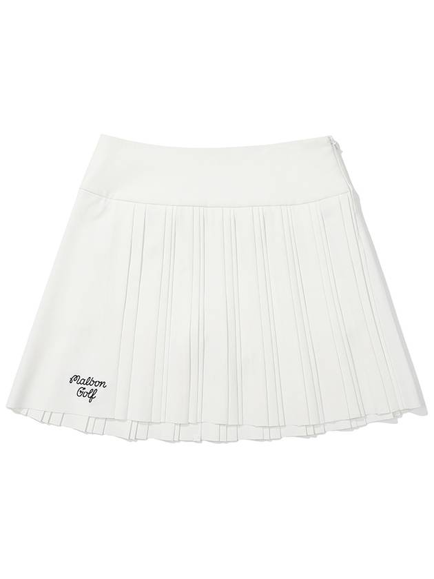 Autumn Classic Pleated Skirt OFF WHITE WOMAN - MALBON GOLF - BALAAN 1