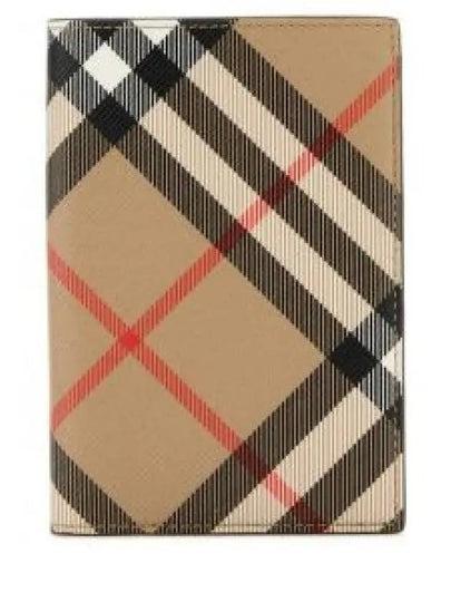 Check Passport Wallet Beige - BURBERRY - BALAAN 2