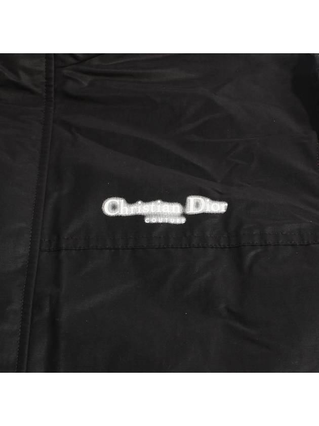 Couture Blended Cotton Windbreaker Black - DIOR - BALAAN 5