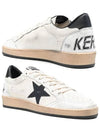 Ball Star Leather Heel Tab Low Sneakers White Black - GOLDEN GOOSE - BALAAN 2