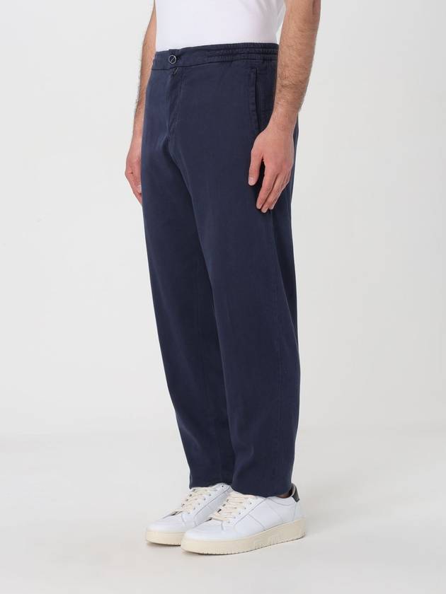 SS24 pants in lyocell blend UPLACK0607D07 07NAVY - KITON - BALAAN 5