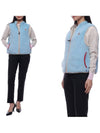 Woman's Grenoble Reversible Vest Blue - MONCLER - BALAAN 2