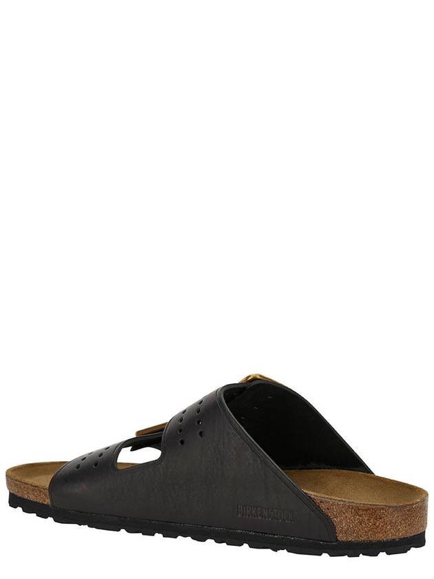 'Arizona' Black Slip-On Sneakers With Branded Buckles In Leather Man - BIRKENSTOCK - BALAAN 3