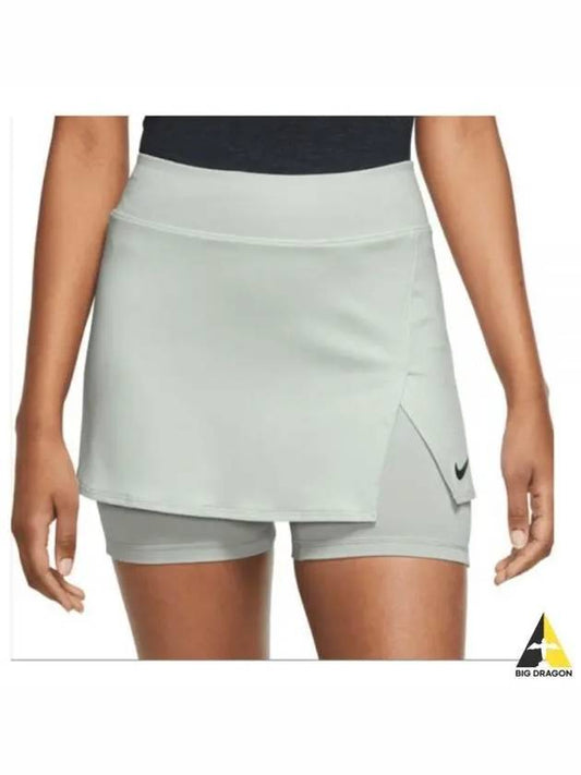 Court Dri Fit Victory Tennis A-Line Skirt Light Green - NIKE - BALAAN 2