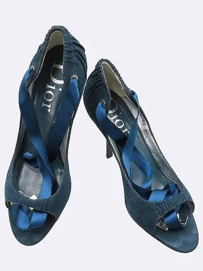 Navy color open toe women s pumps shoes - DIOR - BALAAN 2