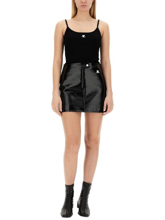 Logo Knit Sleeveless Black - COURREGES - BALAAN 6