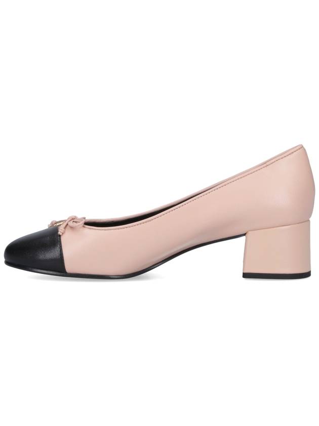 Women's Cap Toe Two-tone Leather Pumps Rose Pink - TORY BURCH - BALAAN 4