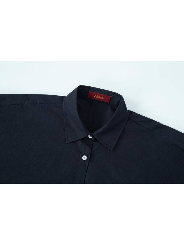 Cotton Overfit Shirt Navy C3WBL72NY - CALLAITE - BALAAN 7