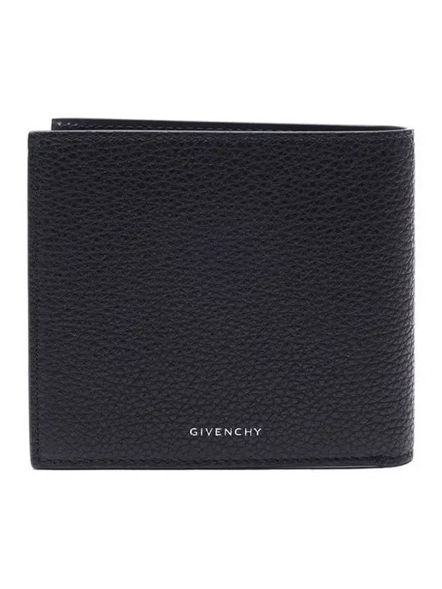 Grained Leather Bifold Wallet Black - GIVENCHY - BALAAN 4