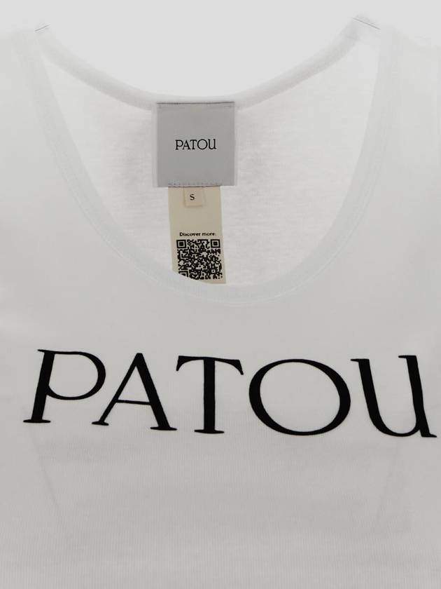 Women's Logo Print Sleeveless White - PATOU - BALAAN 4