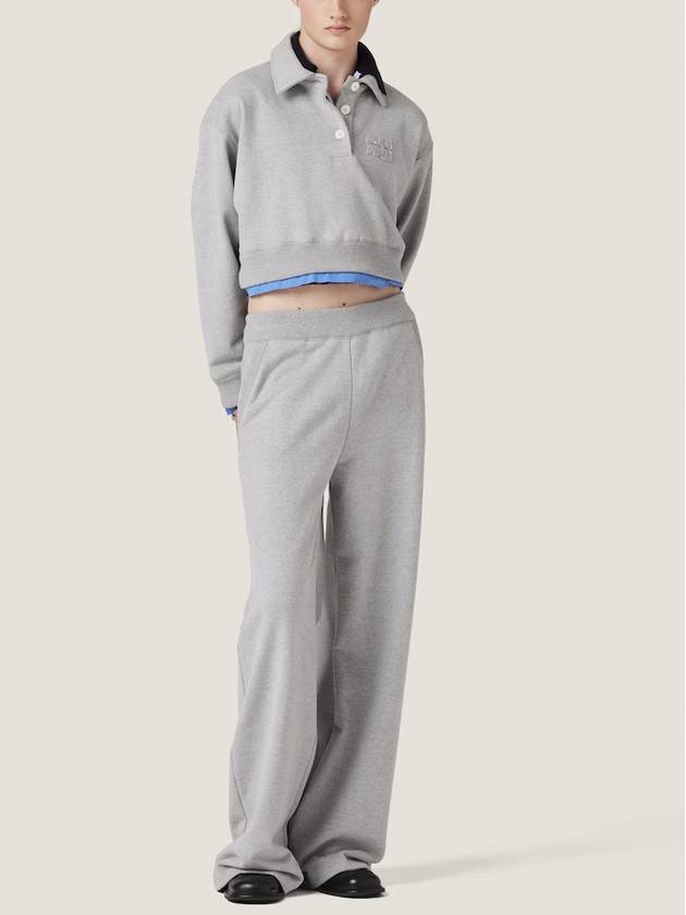 cotton fleece pants - MIU MIU - BALAAN 2