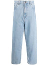 Brandon Bleached Straight Jeans Blue - CARHARTT WIP - BALAAN 1