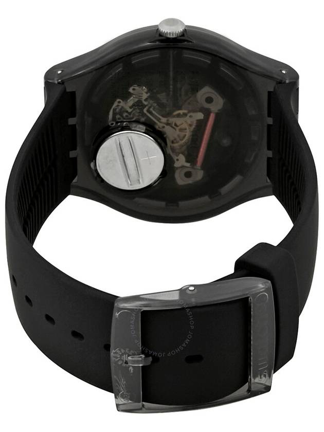 Swatch Darksparkles Black Dial Black Silicone Ladies Watch SUOB156 - SWATCH - BALAAN 3