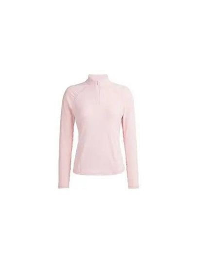 Women's Golf Silky Tech Nylon Ruched Quarter Zip Pullover Pink - G/FORE - BALAAN 2