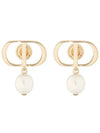 Women's Petit CD Earrings Gold - DIOR - BALAAN 2