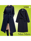 Manuela Virgin Wool Single Coat Navy - MAX MARA - BALAAN 9