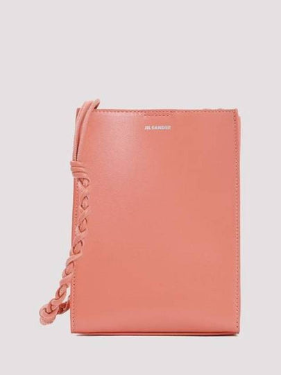 Women's Tangle Small Leather Shoulder Bag Pink - JIL SANDER - BALAAN 2