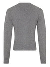 Embroidered Heart Logo Cashmere Cardigan Heather Grey - AMI - BALAAN 3