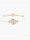 Miller Logo Charm Slider Leather Bracelet White - TORY BURCH - BALAAN 2