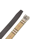 Monogram Motif Vintage Check Reversible Belt Archive Beige - BURBERRY - BALAAN 5