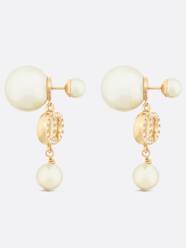 Tribales Pearl Earrings Gold - DIOR - BALAAN 3