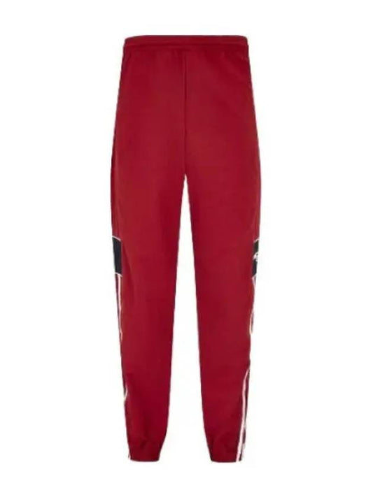 Paneled track pants burgundy black - MARTINE ROSE - BALAAN 1