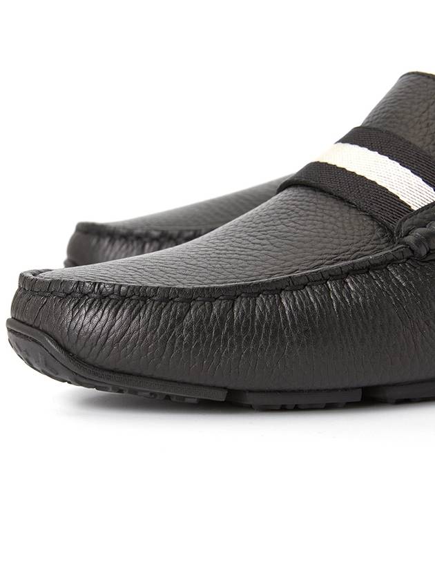 Men PEARCE Leather Driving Shoes Black - BALLY - BALAAN 9
