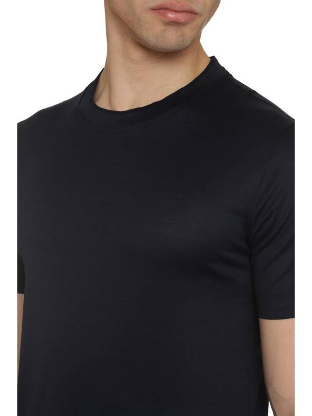 Canali Cotton Crew-Neck T-Shirt - CANALI - BALAAN 5