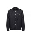 Re Nylon Long Sleeves Shirt Black - PRADA - BALAAN 2