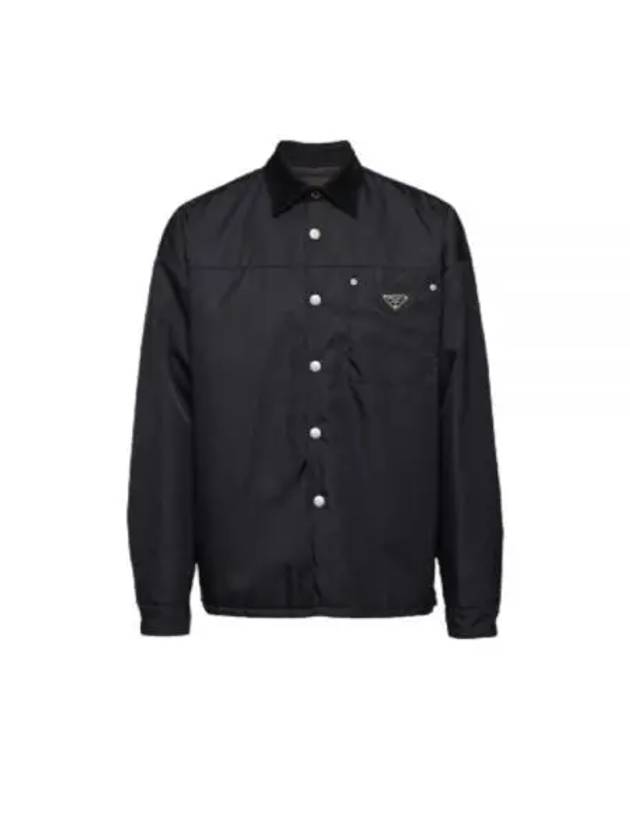 Re Nylon Long Sleeves Shirt Black - PRADA - BALAAN 2