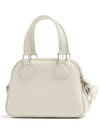 Mini Leather Bowling Cross Bag Mastic Grey - COURREGES - BALAAN 4