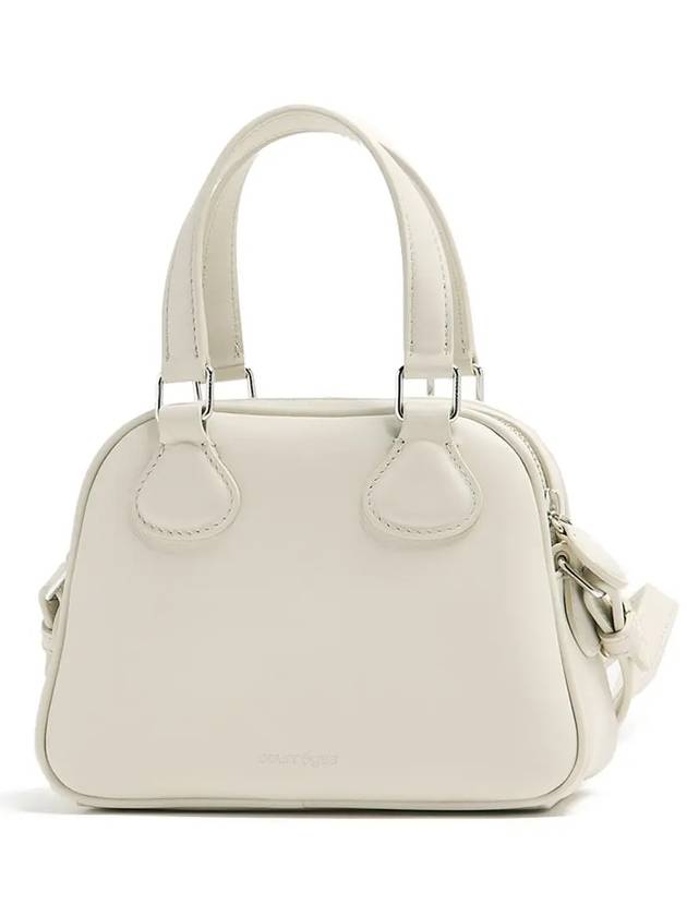 Mini Leather Bowling Cross Bag Mastic Grey - COURREGES - BALAAN 4